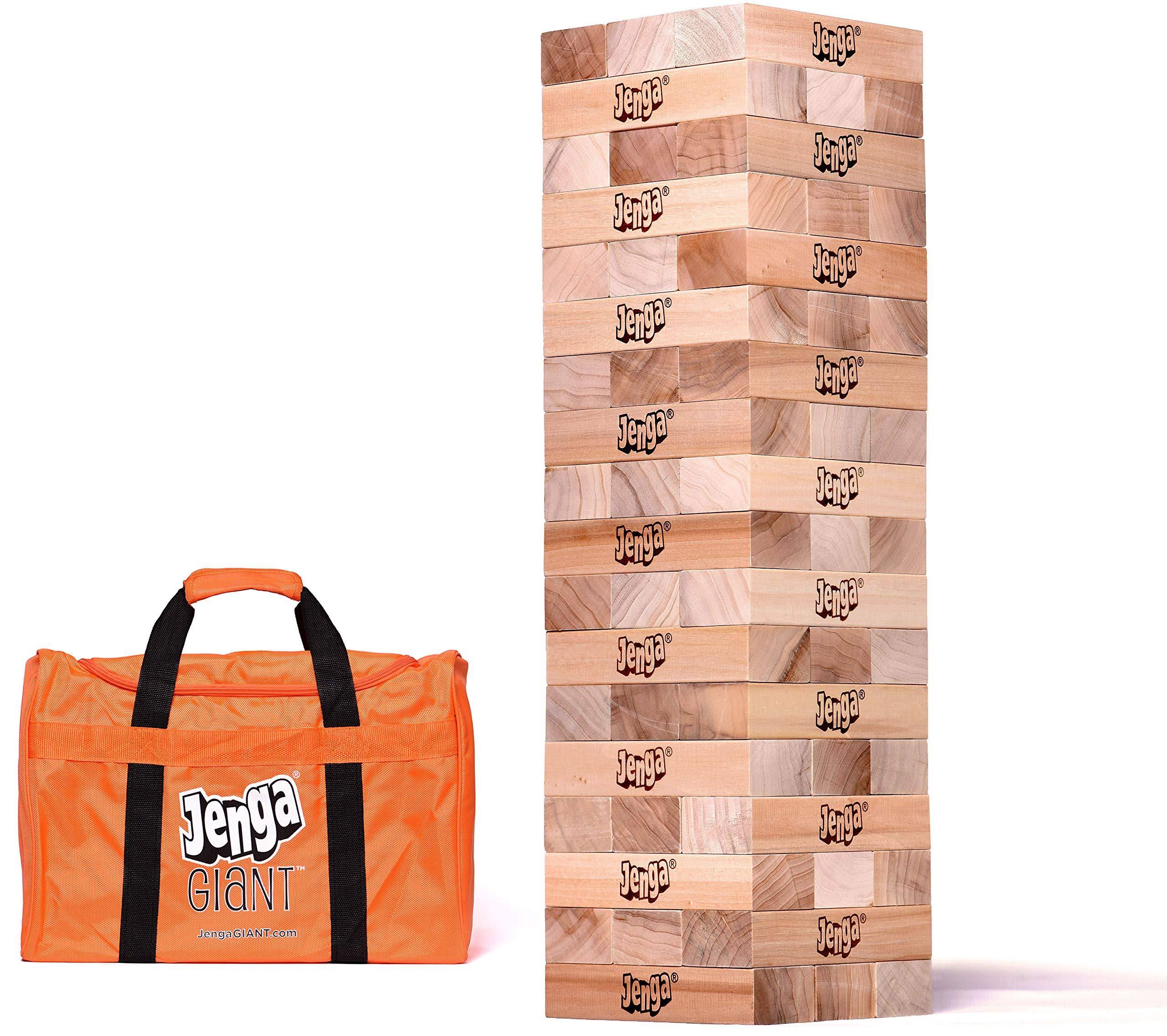 Giant Hardwood Stacking Game with Carry Bag T71993