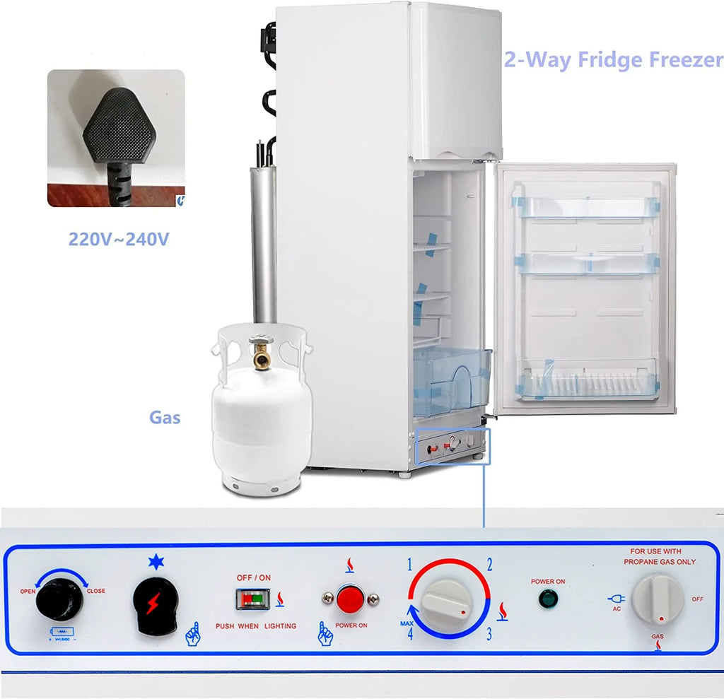 6.5 Cu ft Propane Refrigerator for RV Camper Cabin Home M40166