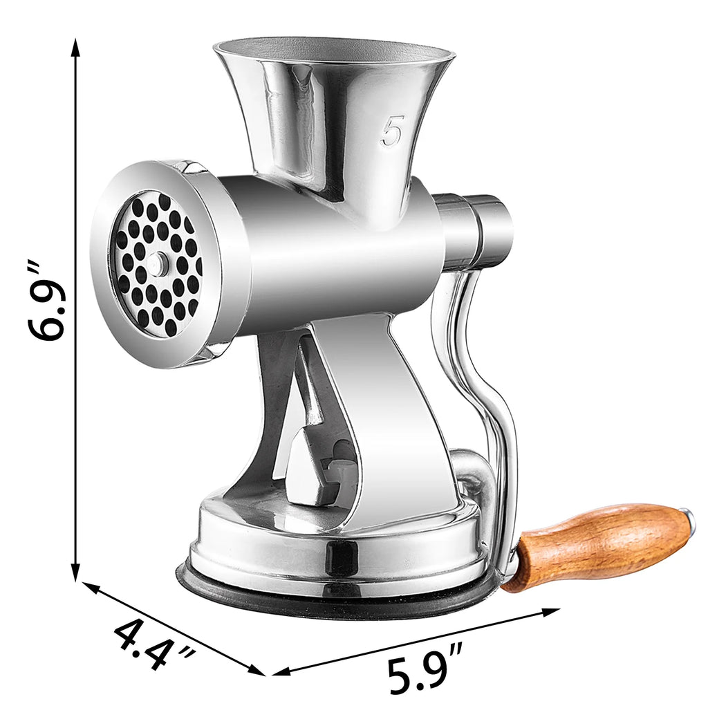 Manual Meat Grinder Stainless Steel with Crank Sausage Maker L515