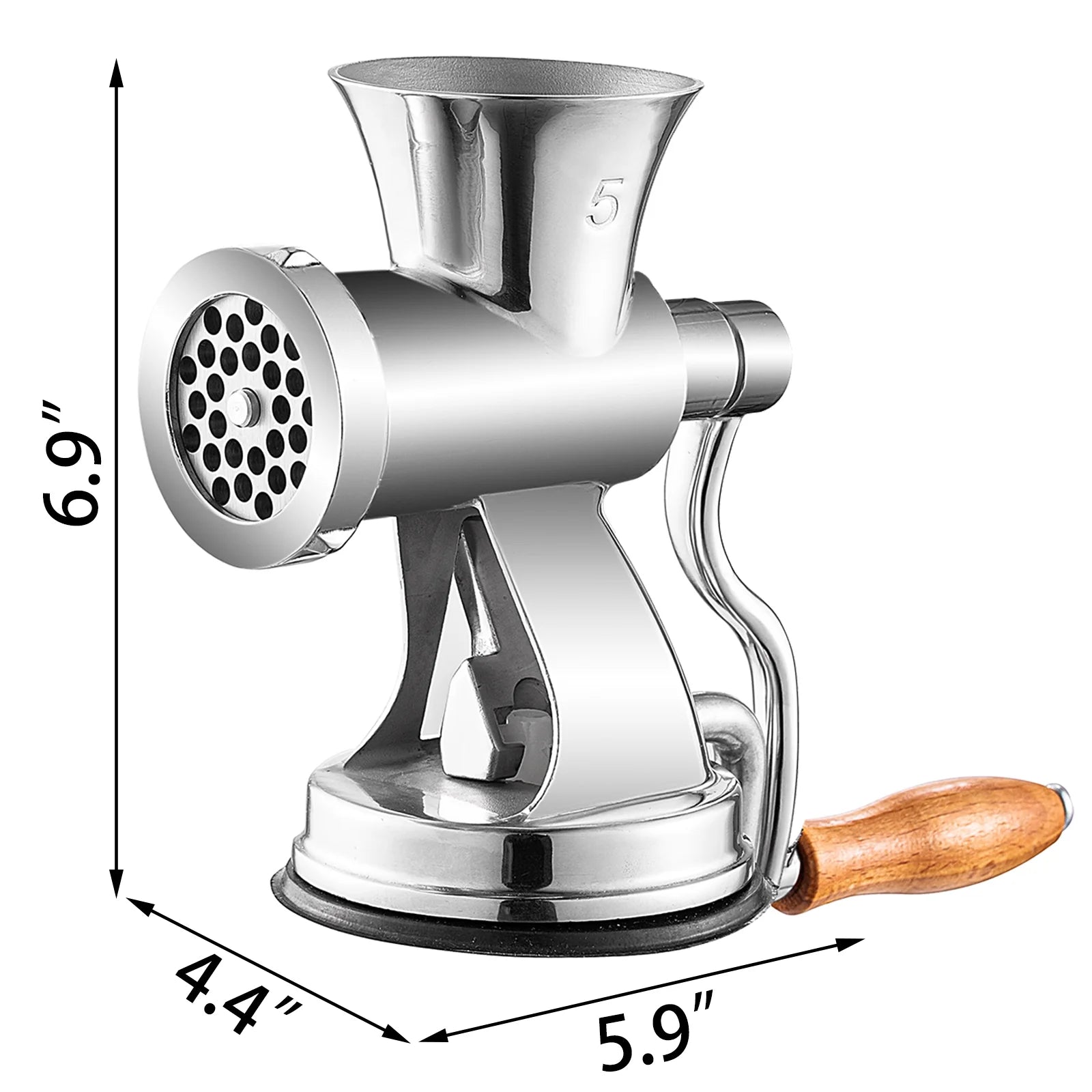 Manual Meat Grinder Stainless Steel with Crank Sausage Maker L515