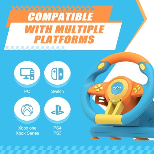 Racing Wheel for PC, PS4, PS3, Xbox Series X|S, Xbox One with Pedal O672481