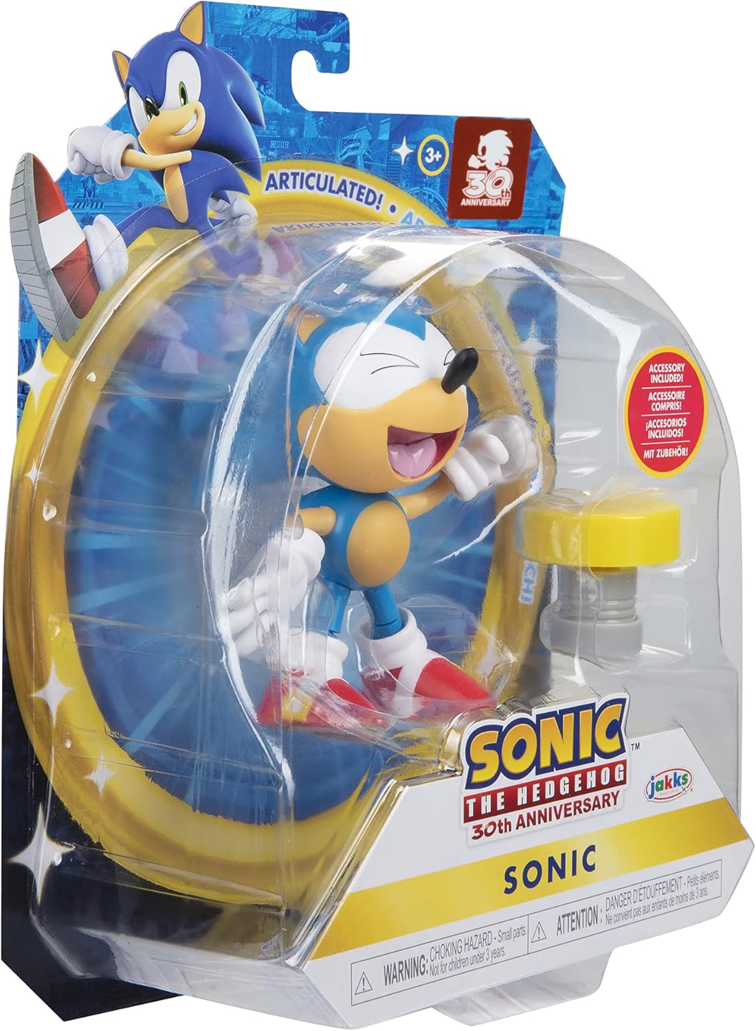 Classic Sonic 4-Inch Action Figure Collectible Toy W2536