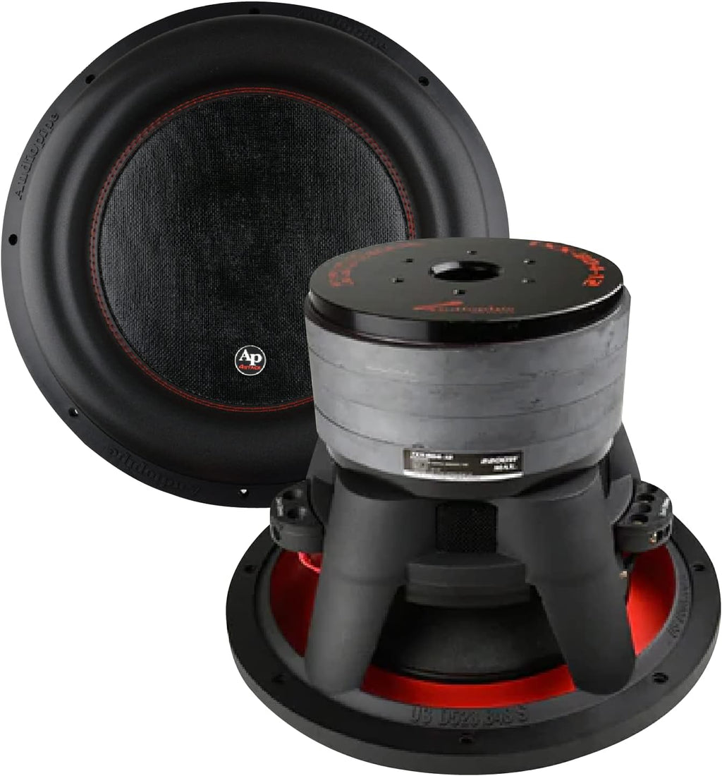 AudioPipe TXX-BDC4-15D 15 Inch 2,800 Watt High Performance Powerful Dual 2 Ohm DVC Vehicle Car Audio Subwoofer Speaker System, Black