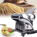 Electric Commercial Pasta Maker Machine, Double-Knife Pressing Machine Made of Stainless Steel for Used to Make Dumplings, Noodles and other Pasta