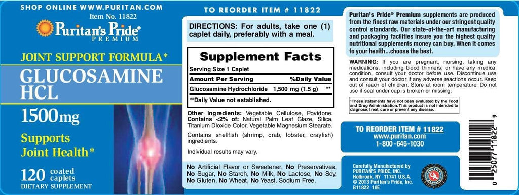 Glucosamine 1500 mg Caplets M715