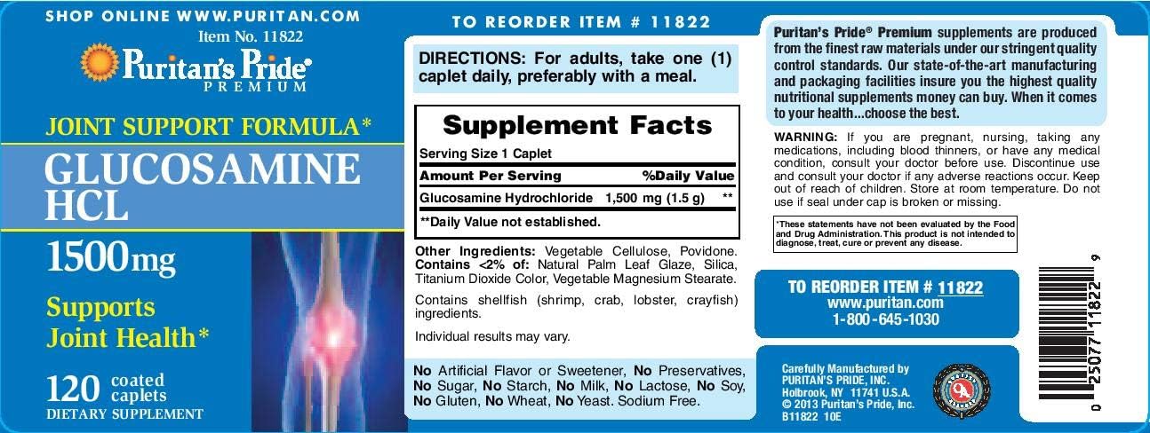 Glucosamine 1500 mg Caplets M715