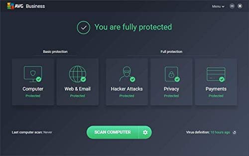 Antivirus protection for PCs, emails, servers & network, 5 devices, 1 year E29912