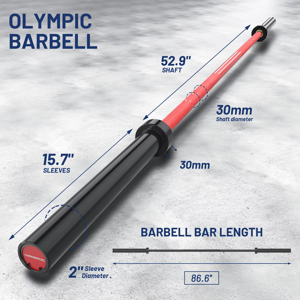 7ft Olympic Barbell for Weightlifting and Powerlifting O7712