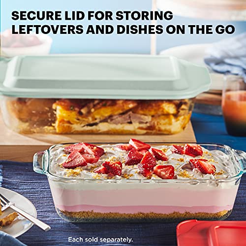 Deep Glass Baking Dish with Plastic Lid, 8x8 V430479