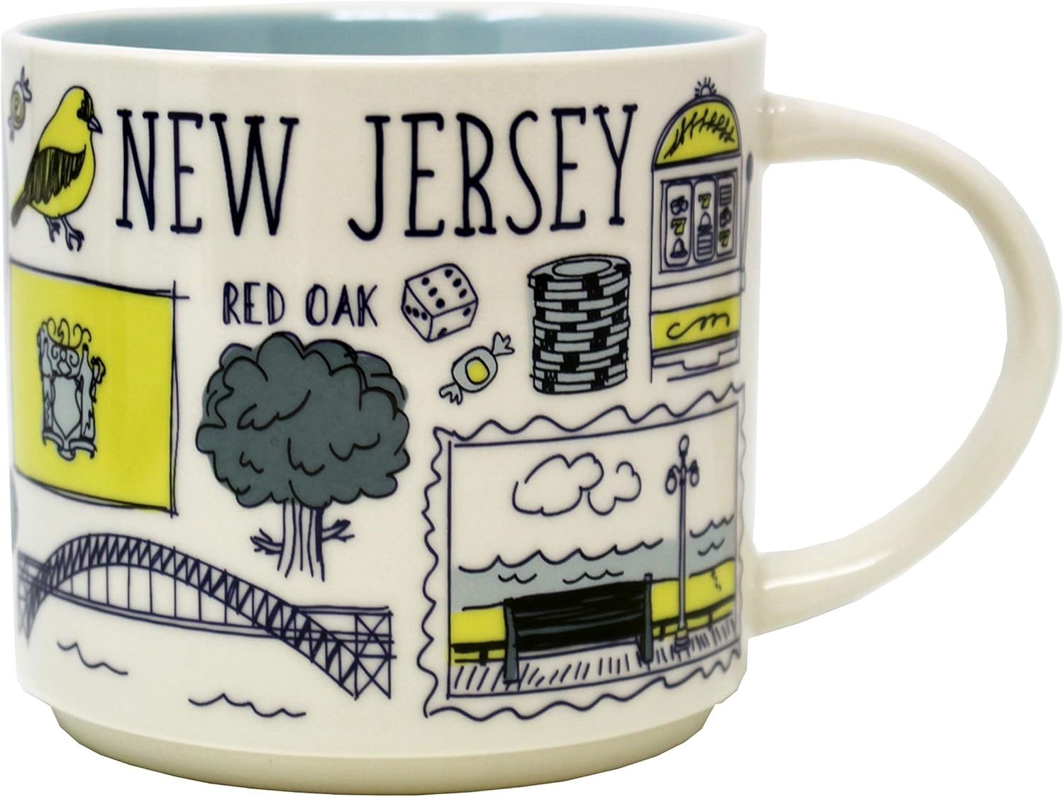 New Jersey Ceramic Mug, 14 Oz Q8186