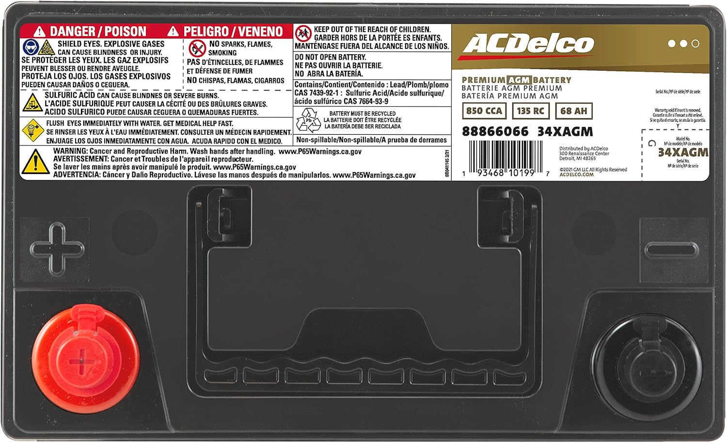 AGM BCI Group 34 Battery U4209