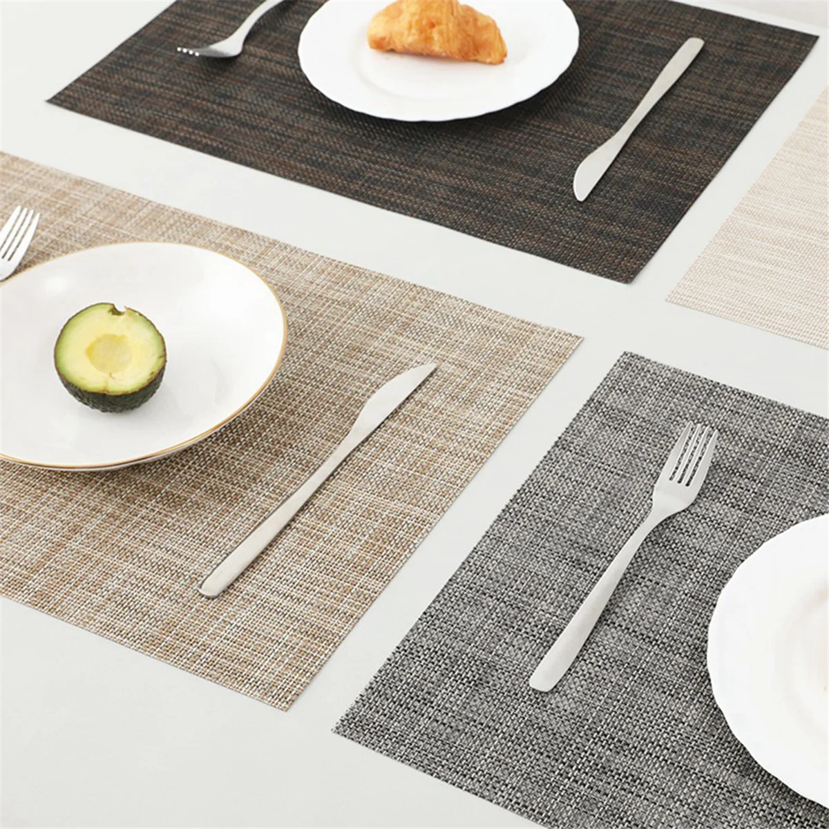 Washable Placemats Set of 6 for Kitchen Table O249