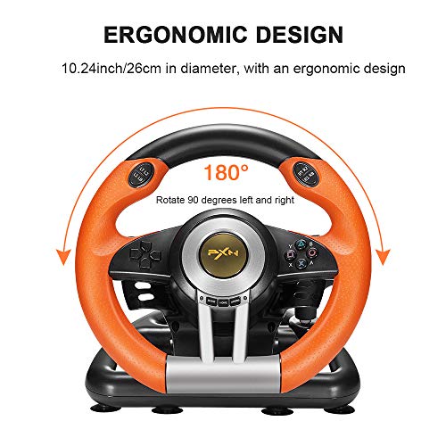 PC Racing Wheel with Pedals for PS3, PS4, Xbox One, Xbox Series X/S, Switch W864