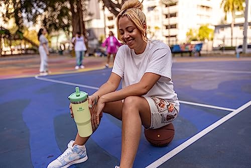 Stainless Steel Tumbler with Straw, Vacuum Insulated Water Bottle T393