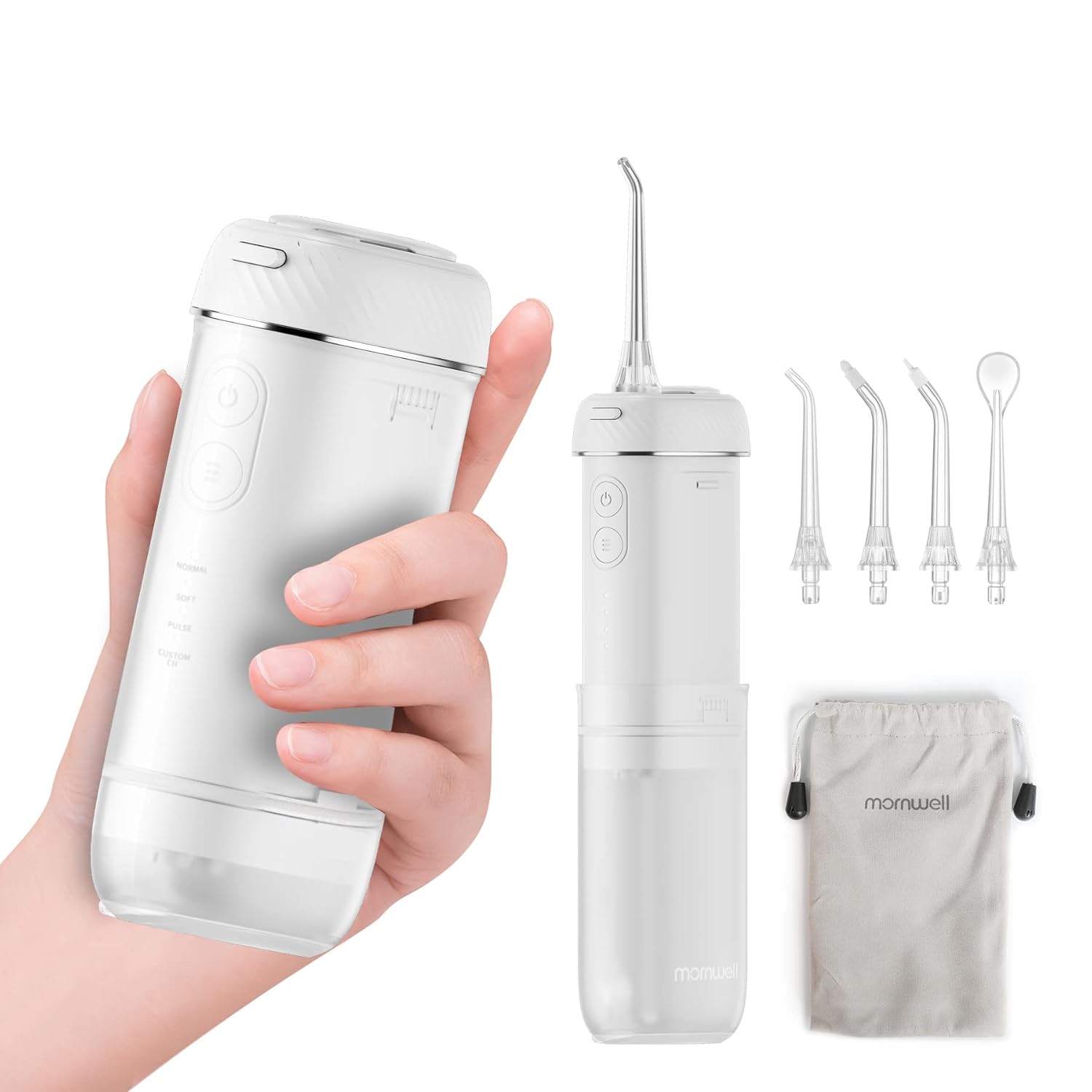 Cordless Water Flosser Portable Dental Cleaner with 4 Modes USB Rechargeable X558683