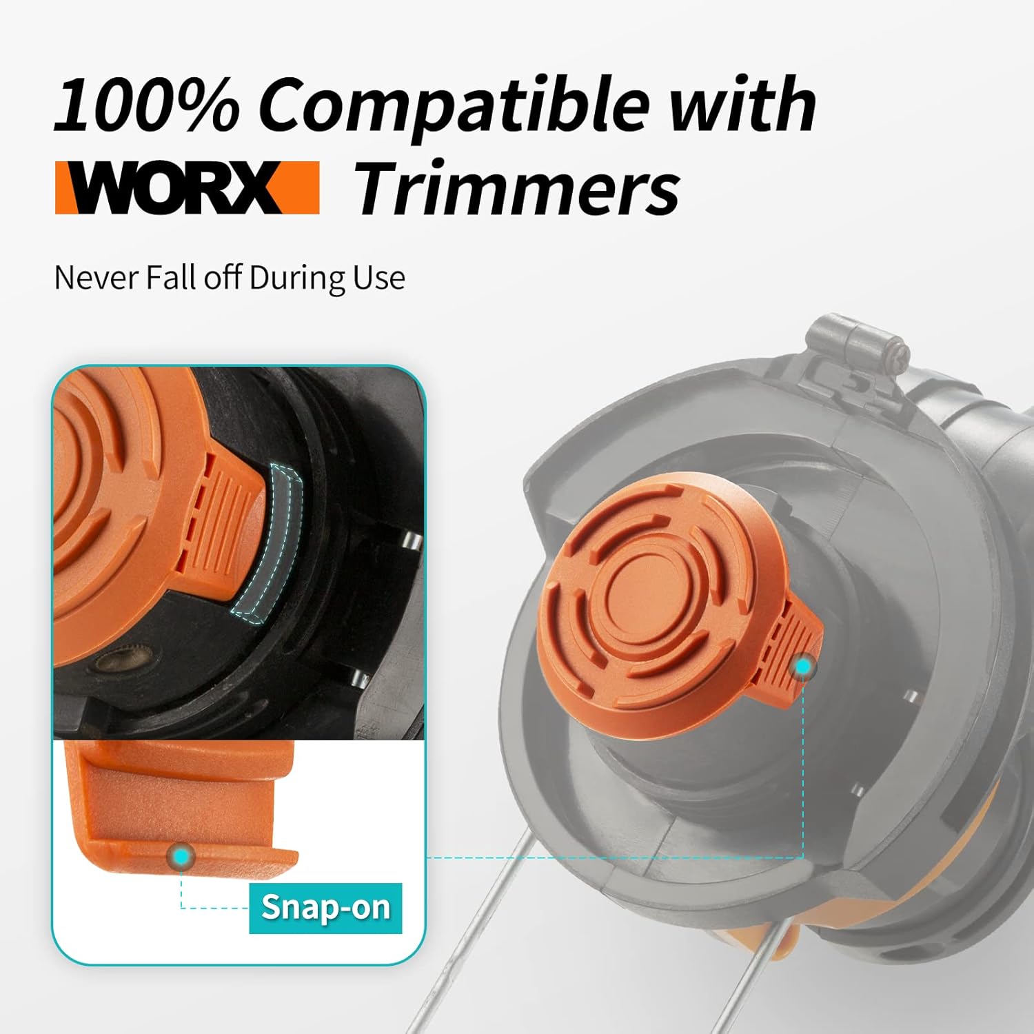 Trimmer Replacement Spool Cap Covers (3 Pack) A523