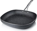Granitestone 11" Shallow Square Frying Pan Nonstick Skillet, Scratchproof Diamond Infused Coating, No-warp Mineral-enforced Cookware Dishwasher Oven Safe PFOA-Free Kitchenware - As Seen On TV