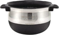 CUCKOO Replacement Inner Pot for Rice Cooker Model CRP-DHSR0609F/CRP-JHR0609F/CRP-LHTR0609FW Stainless/Black, 6 Cups (Uncooked), (INNERPOT-CRP-DH/JH/LH06)