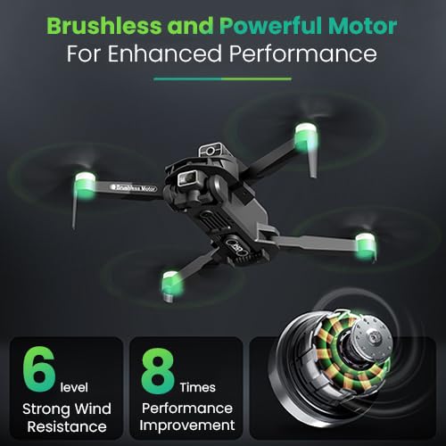 8K Camera Drone for Adults with GPS, Brushless Motors, 3 Batteries Z564073