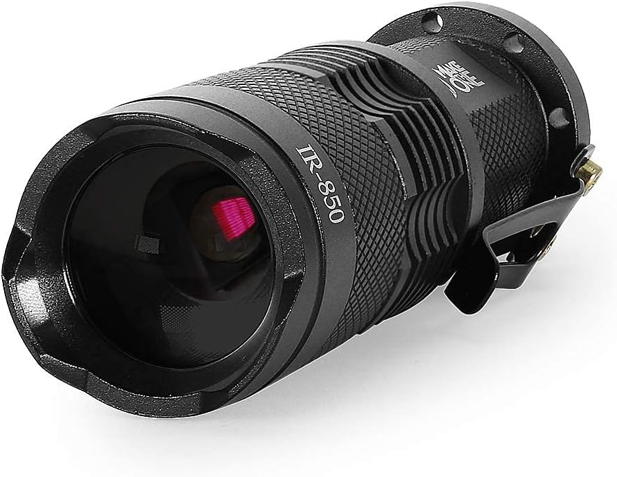 Maketheone IR Torch 3 Watt 850NM Infrared Light Night Vision Flashlight Torch - Infrared Light is Invisible to Human Eyes - to be Used with Night Vision Device (NOT Include Battery)