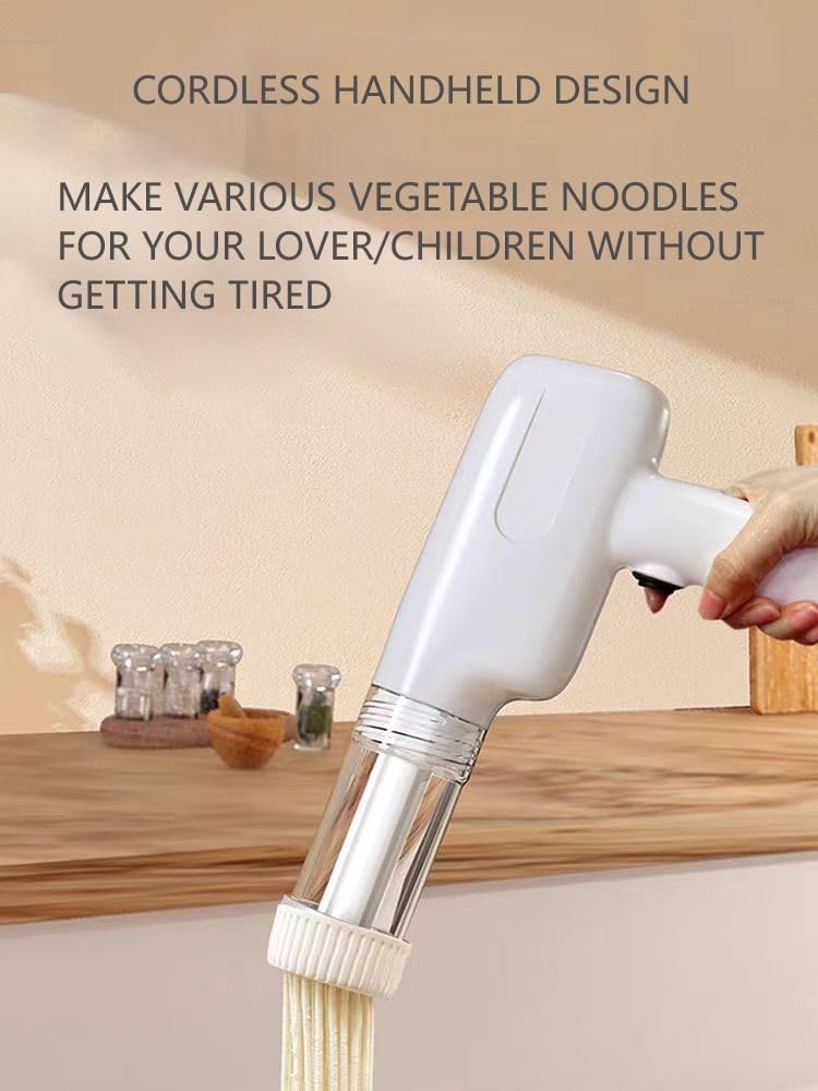 Handheld Electric Pasta Maker with Moulds and Cleaning Brush U540228