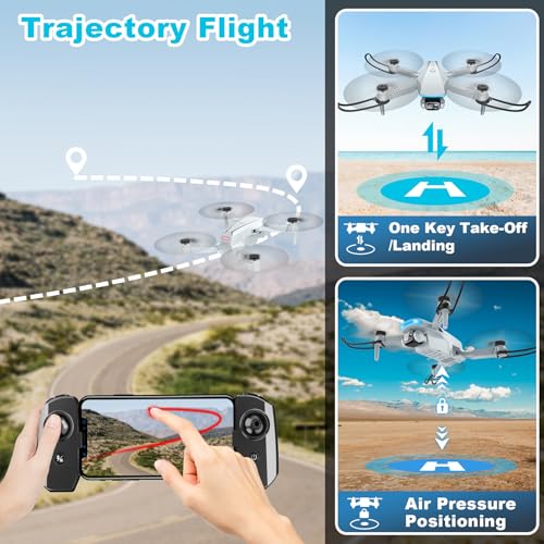 Foldable Drone with 1080P HD Camera, 2 Batteries and Carrying Case B5472