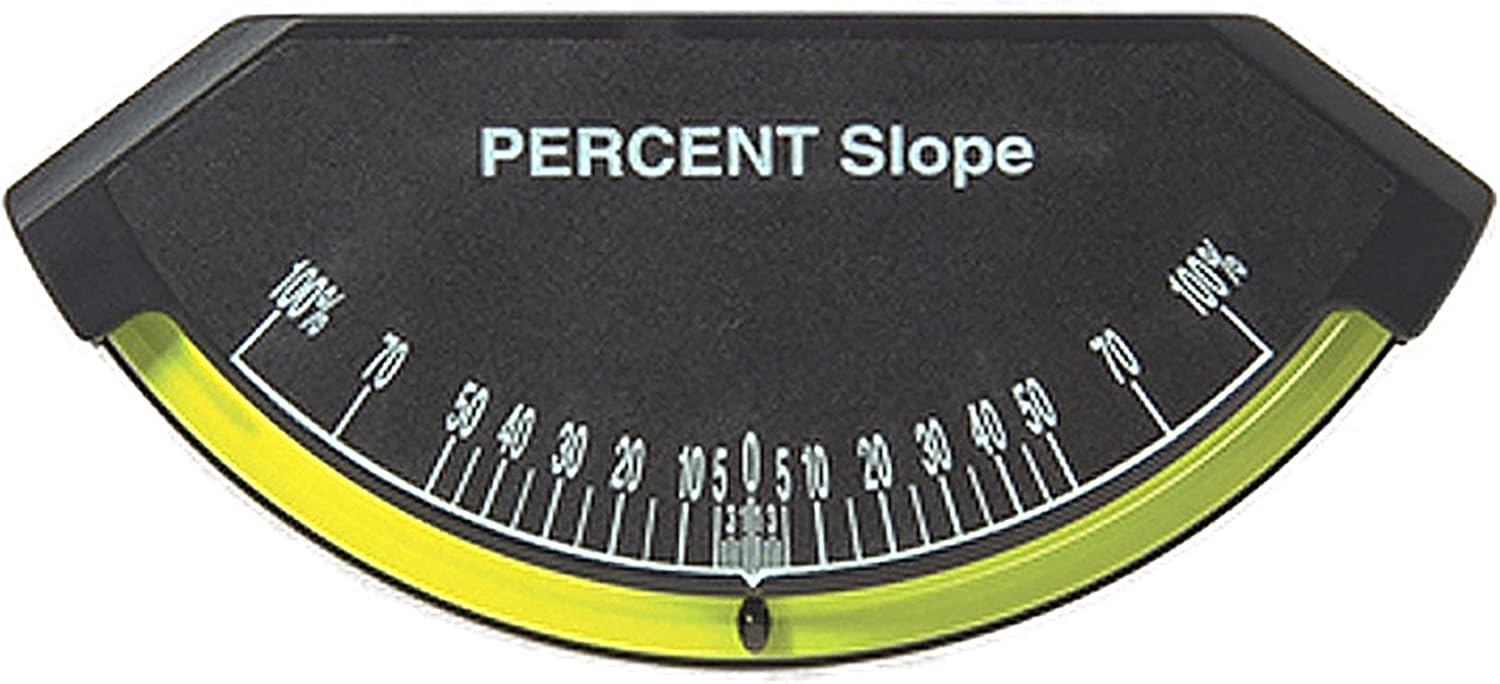 Glass Tube Inclinometer Percent Slope Model Pack of 2 S50062