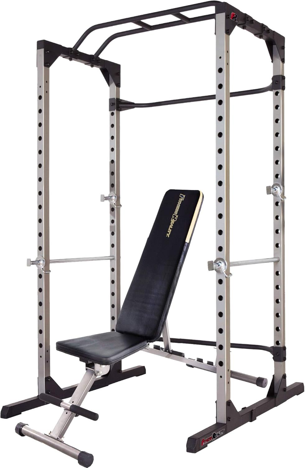 Squat Rack Power Cage with Lat Pulldown and Leg Holdown Attachment P45105