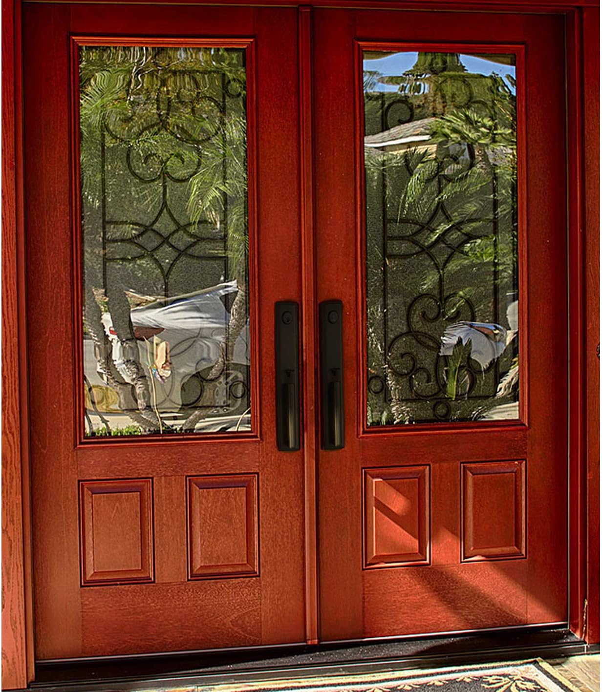 Double Door Handleset for Front Door, Aged Bronze Finish N347693