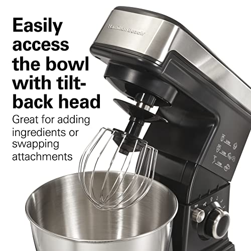6 Speed Electric Stand Mixer with Stainless Steel Bowl J24446
