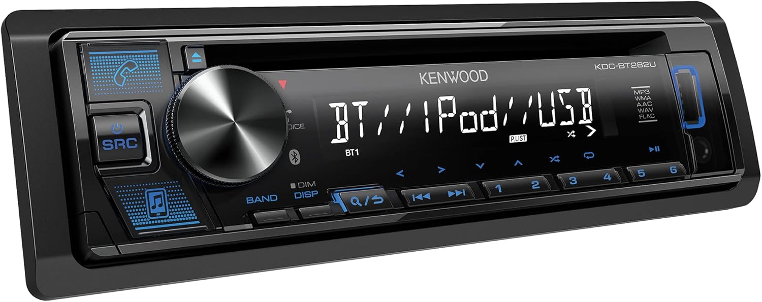 CD Car Stereo Single Din Bluetooth USB MP3 Aux AM FM Radio Detachable Face W3539