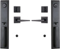 Double Door Handlset for Front Door in Aged Bronze Finish (Keyed Entry Handle and Dummy Hanlset Set)