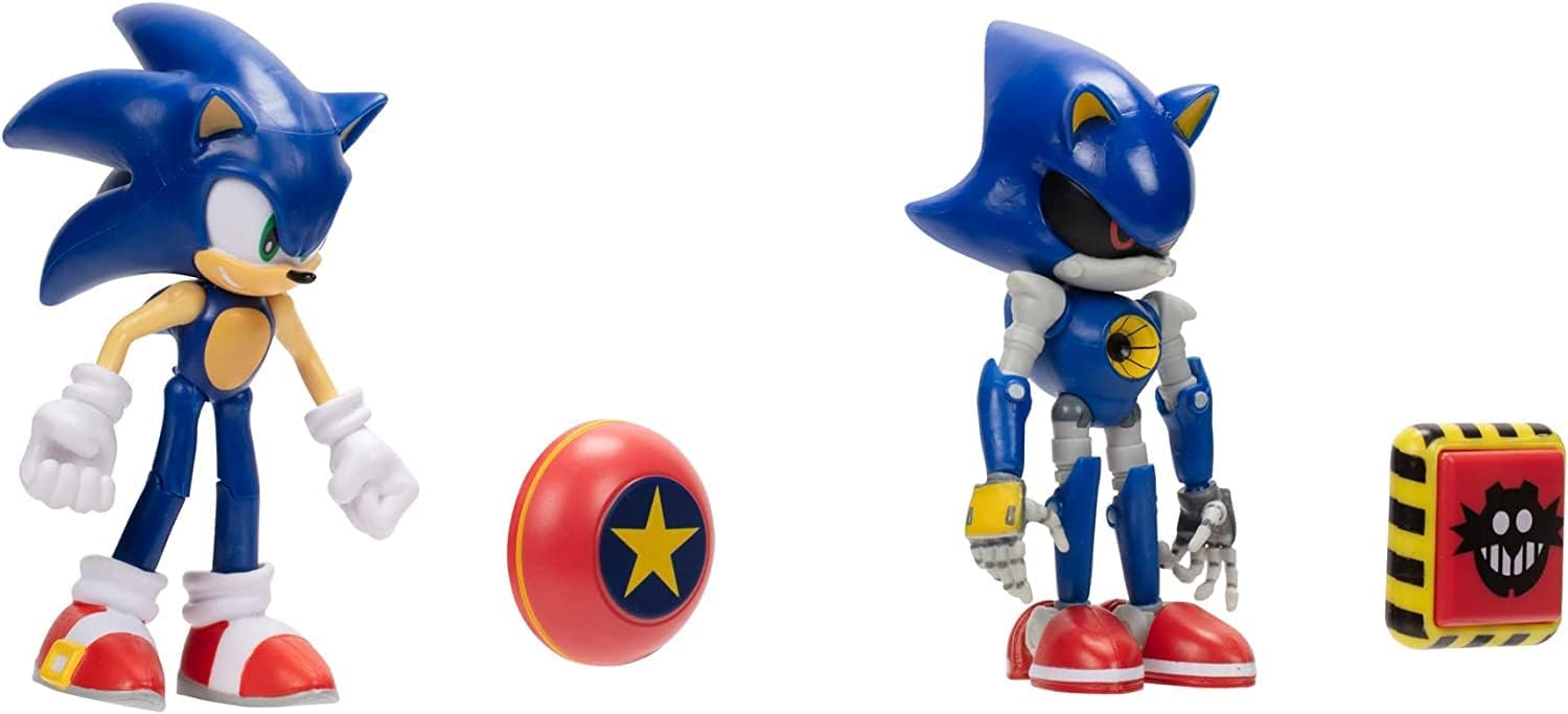 Sonic 4" Action Figure 2 Pack - Modern Sonic & Metal Sonic I910