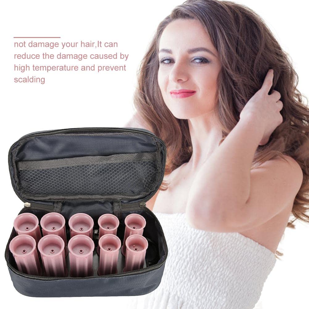 Ion Hot Heat Roller, 10pcs Electric Heated Curler Tool with Bag Z3239