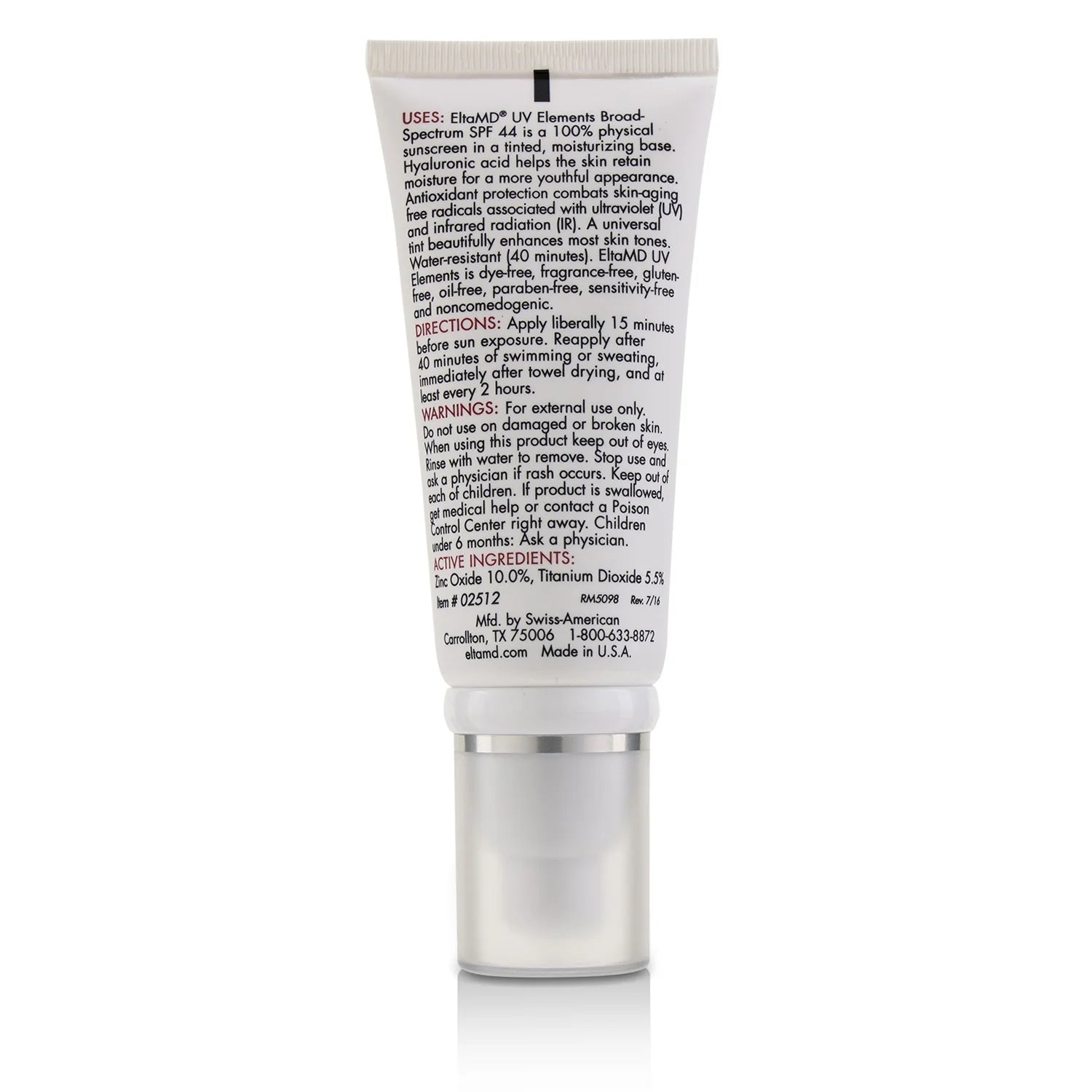 Tinted Facial Sunscreen SPF 44 for All Skin Types Y418