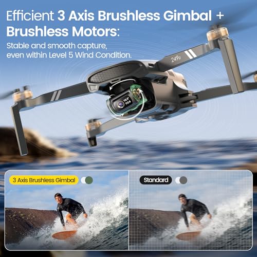 4K Camera GPS Drone with 3-Axis Gimbal for Adults D7908