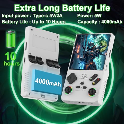 Handheld Game Console 4.0 Inch IPS Screen Retro Portable Arcade Y95927