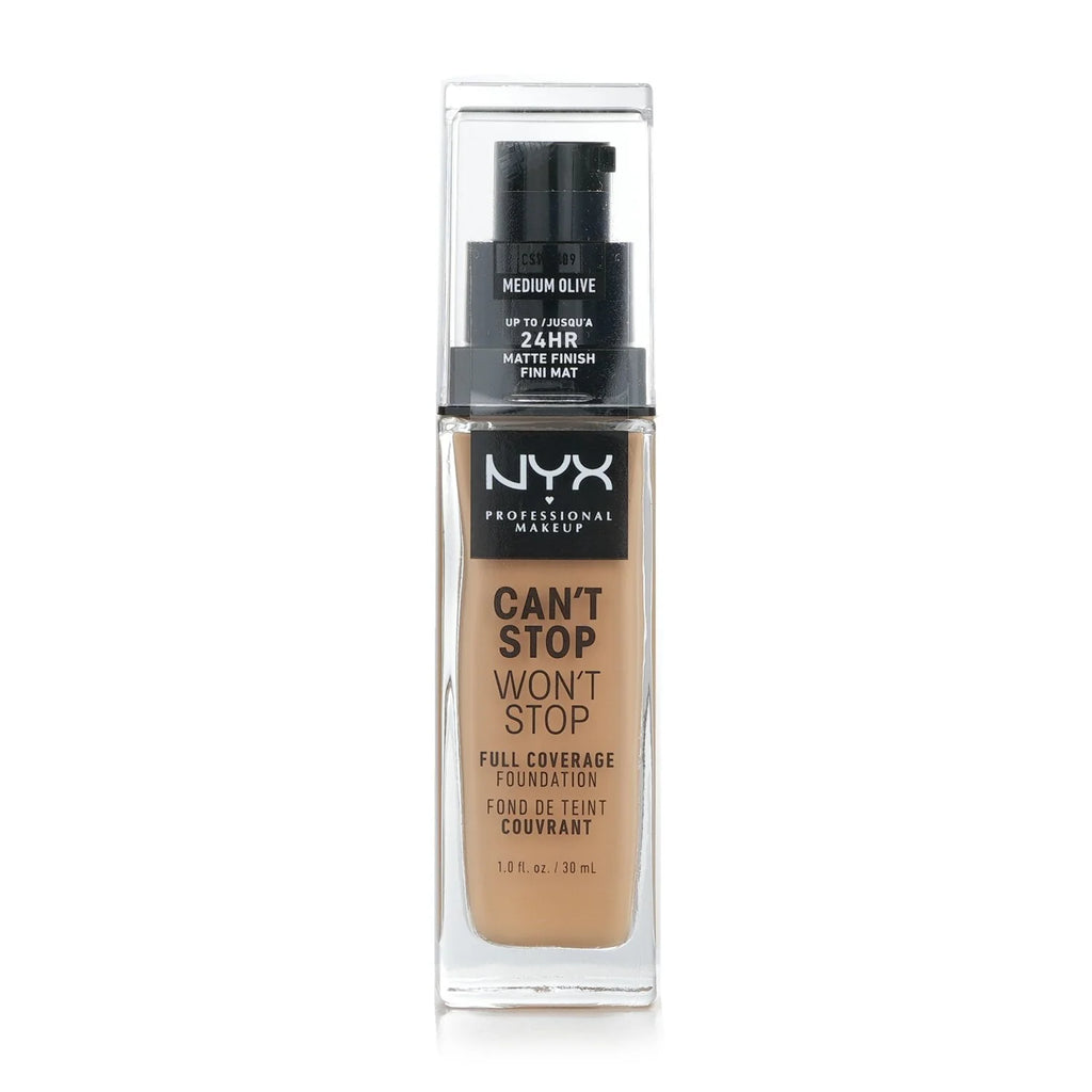 NYX Can't Stop Won't Stop Full Coverage Foundation - # Medium Olive 18ml/0.6oz