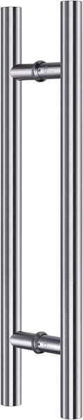 TOGU TG-6012 36 inches Solid Standoffs Heavy-duty Commercial Grade-304 Stainless Steel Push Pull Door Handle/Barn Door Pull Handle/ Glass Pulls , Full Brushed Stainless Steel Finish