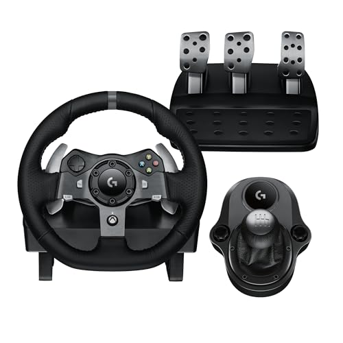 Racing Wheel and Pedals with Force Feedback and Shifter for Xbox, PC, Mac E1773