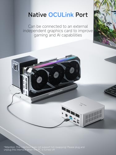 Mini PC AMD Ryzen 7 8845HS, 32GB DDR5 1TB SSD, Triple Display, OCuLink Port R88353
