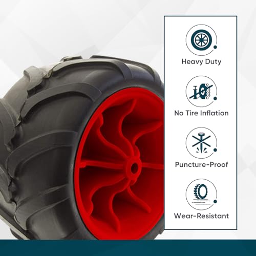 Heavy Duty Solid Tire Wheel for All-Terrain Wagons & Garden Carts A64280