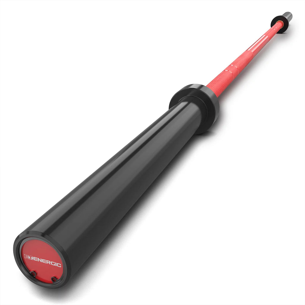 E.T.ENERGIC 7ft 40 lb Olympic Bar for Weightlifting and Power Lifting Weight Barbell 700 lb Capacity