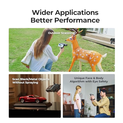 3D Scanner for 3D Printing, Blue Laser, Full-Color Scans Q176