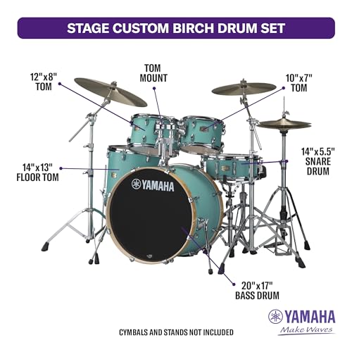 5pc Birch Shell Pack with 22" Kick and 14" Snare E31686