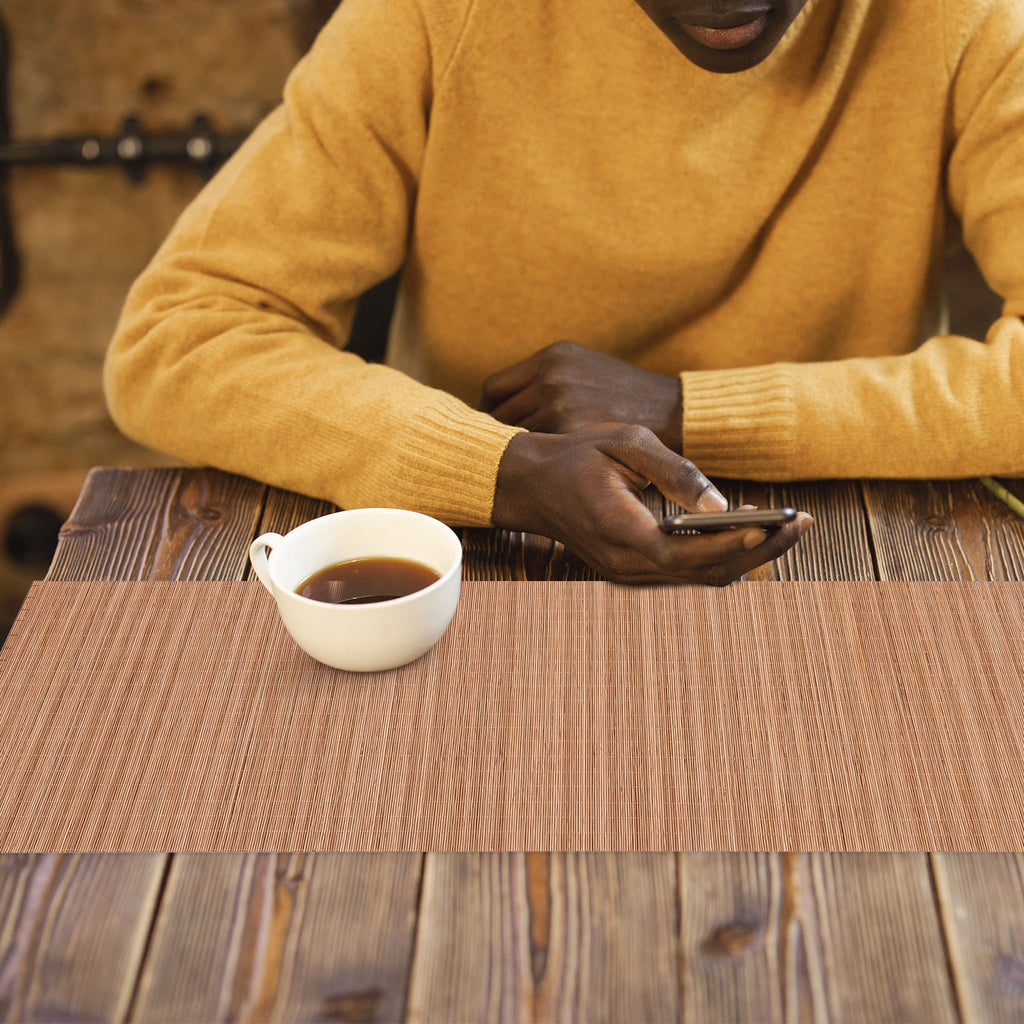 Bamboo Table Mat Runner 2Pcs Dust and Oil Protection E17876