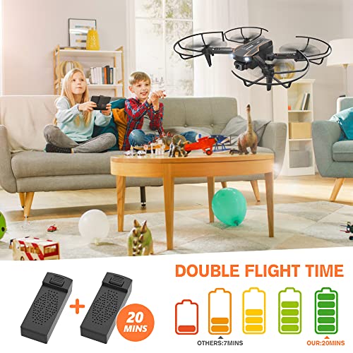 Mini Drone with Camera for Kids, Remote Control Helicopter Toy with 1080P FPV R98537