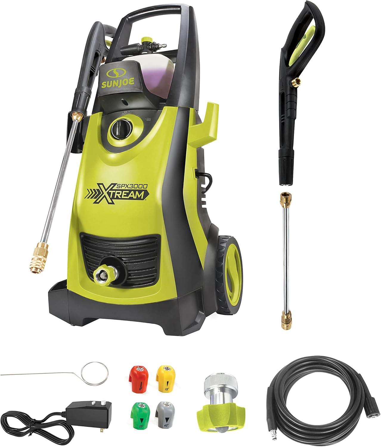 Sun Joe SPX3000-XT 2200 Max PSI 1.65 GPM 13 Amp Xtream Clean Electric Pressure Washer