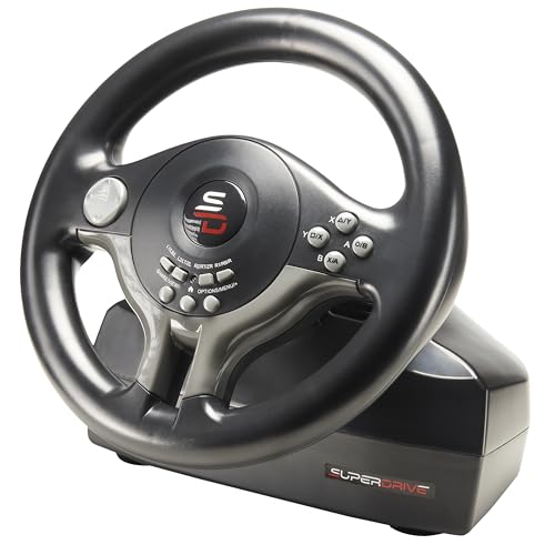 Steering wheel with pedals and gearshift paddles for Switch, PS4, Xbox, PC K22022