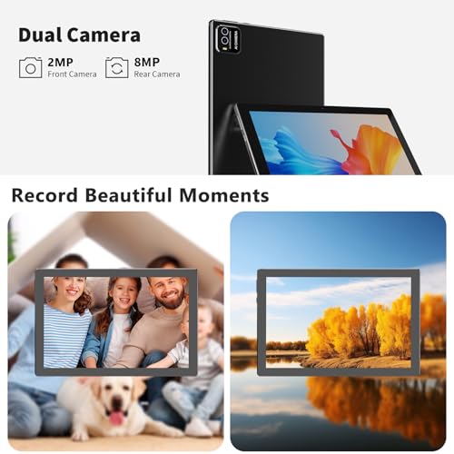 10 inch 2 in 1 Tablet with Keyboard Mouse Case Stylus, 8GB+64GB, IPS Touch Screen G53405
